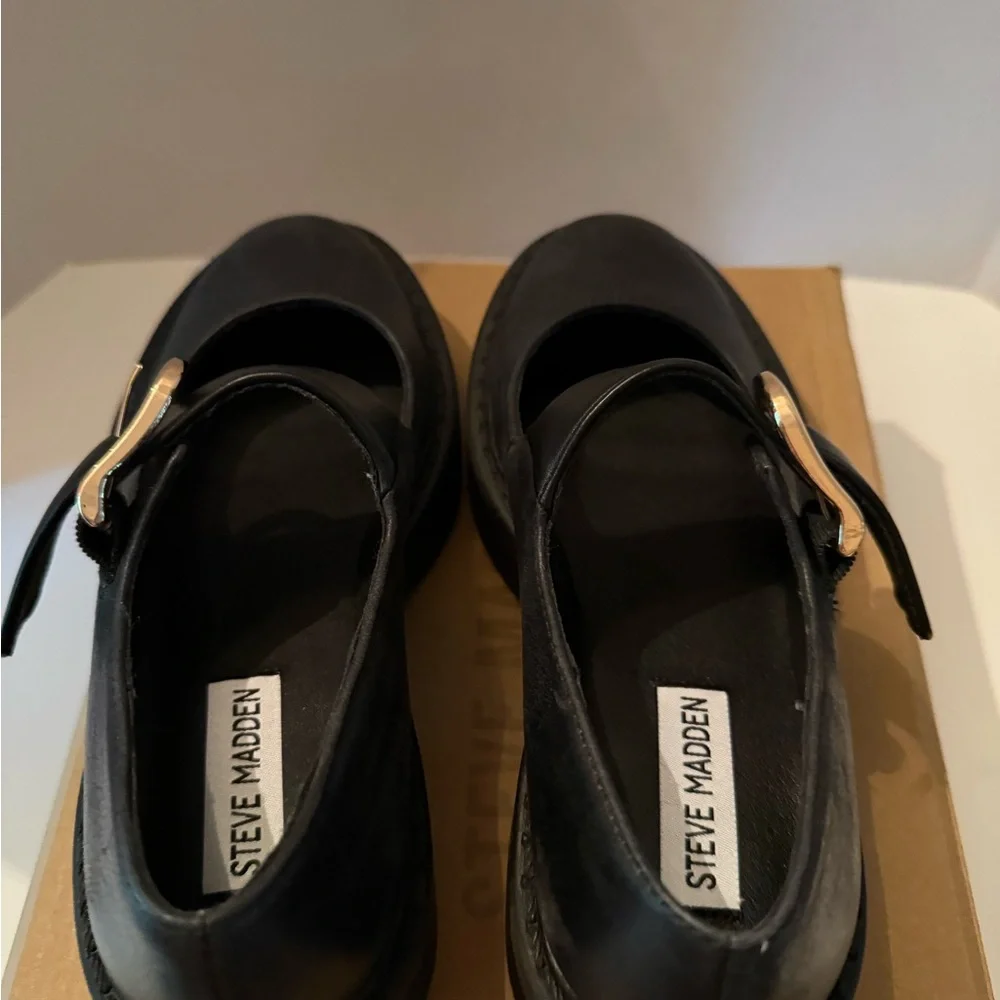 Steve Madden MILLEE Black Platform Mary Jane Shoes Women’s 7 NEW